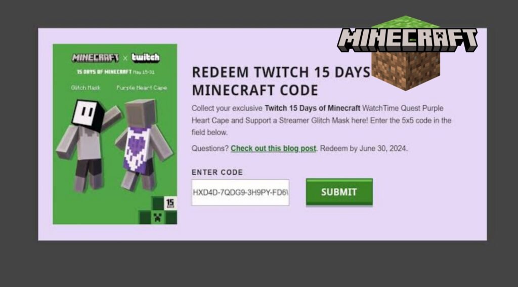 Minecraft Redeem Codes Free