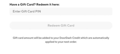 Free Doordash Gift Card